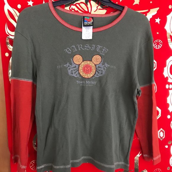VTG  Disney Varsity Team Mickey T-Shirt - Picture 1 of 7
